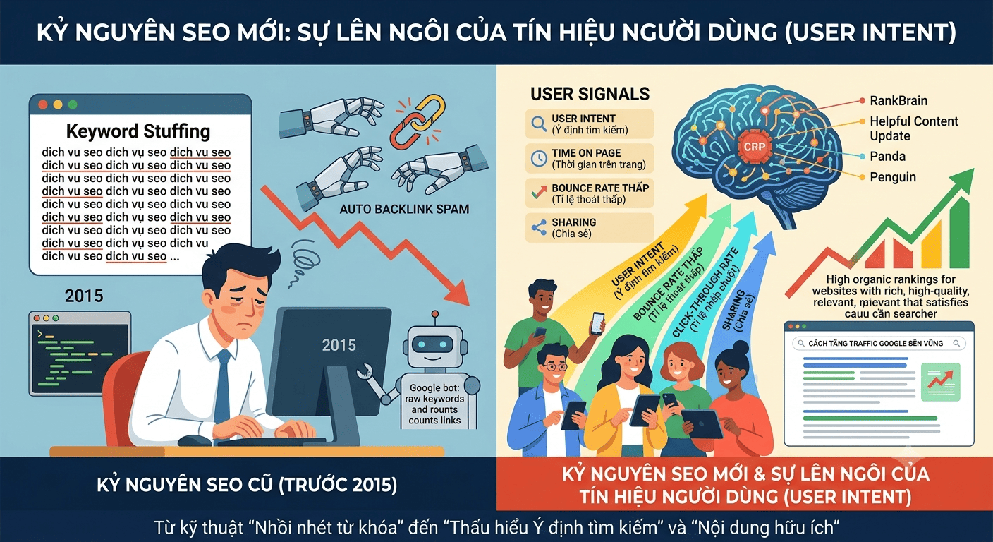 Kỷ Nguyên SEO Mới & Sự Lên Ngôi Của Tín Hiệu Người Dùng